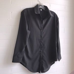 Button down blouse semi sheer.  NWOT